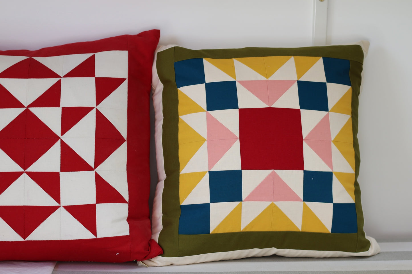 'Made for Makerville' Patchwork Cushion