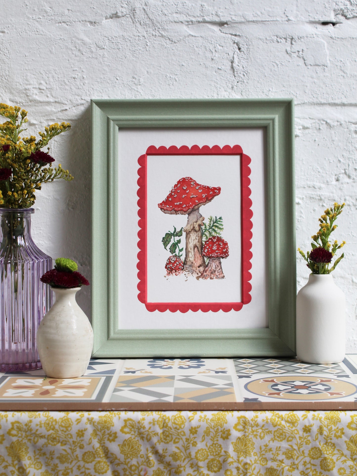 Fly Agaric Mushroom Original Art