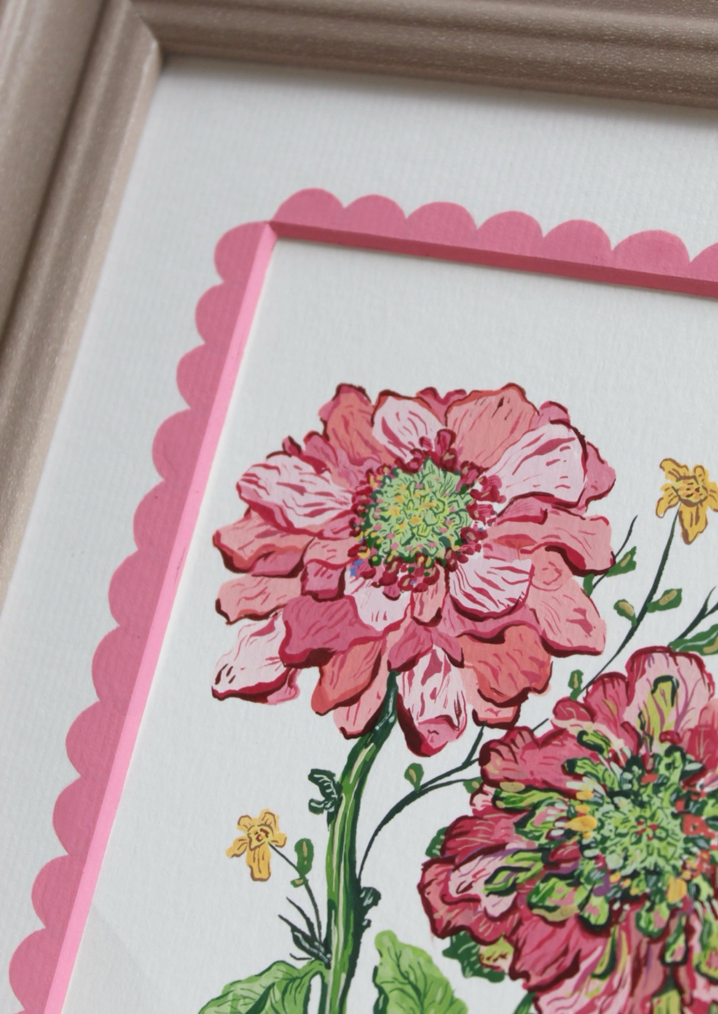 Peonies and Buttercups Original Art