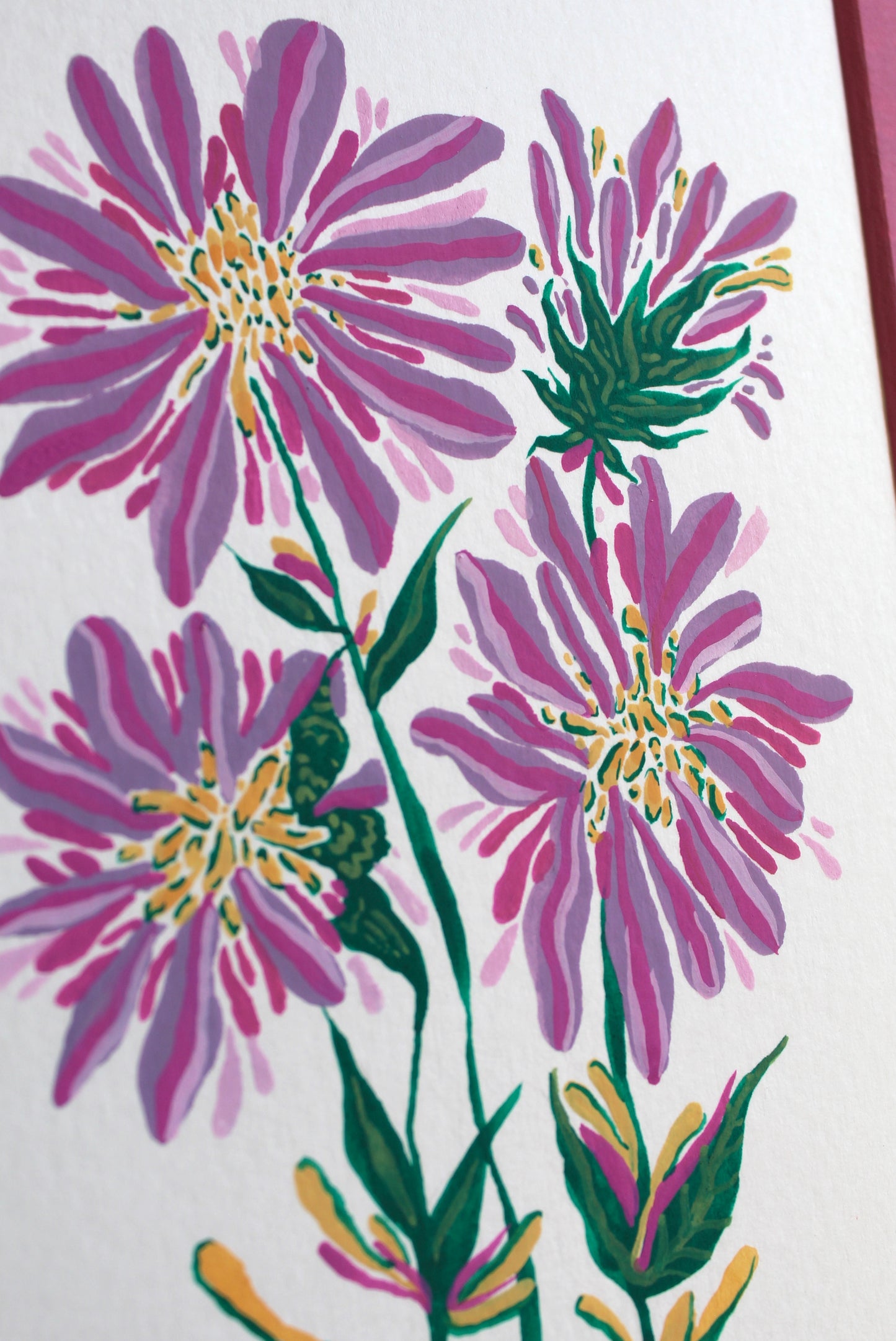 'Made for Makerville' Dahlia Original Botanical Art