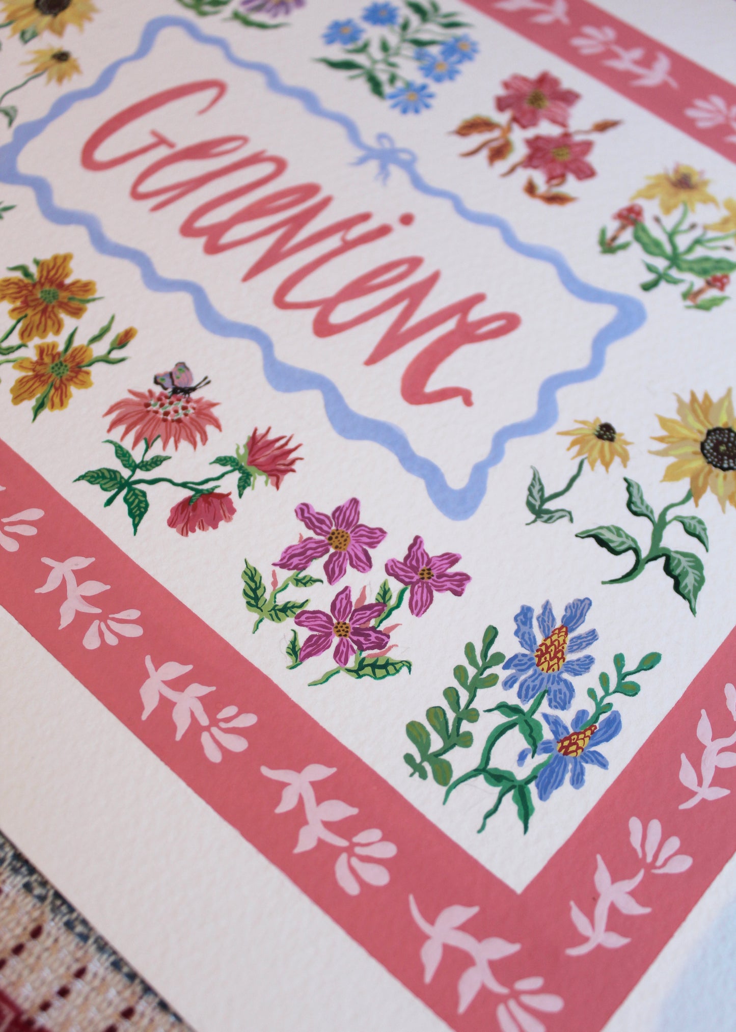Personalised Name Watercolour