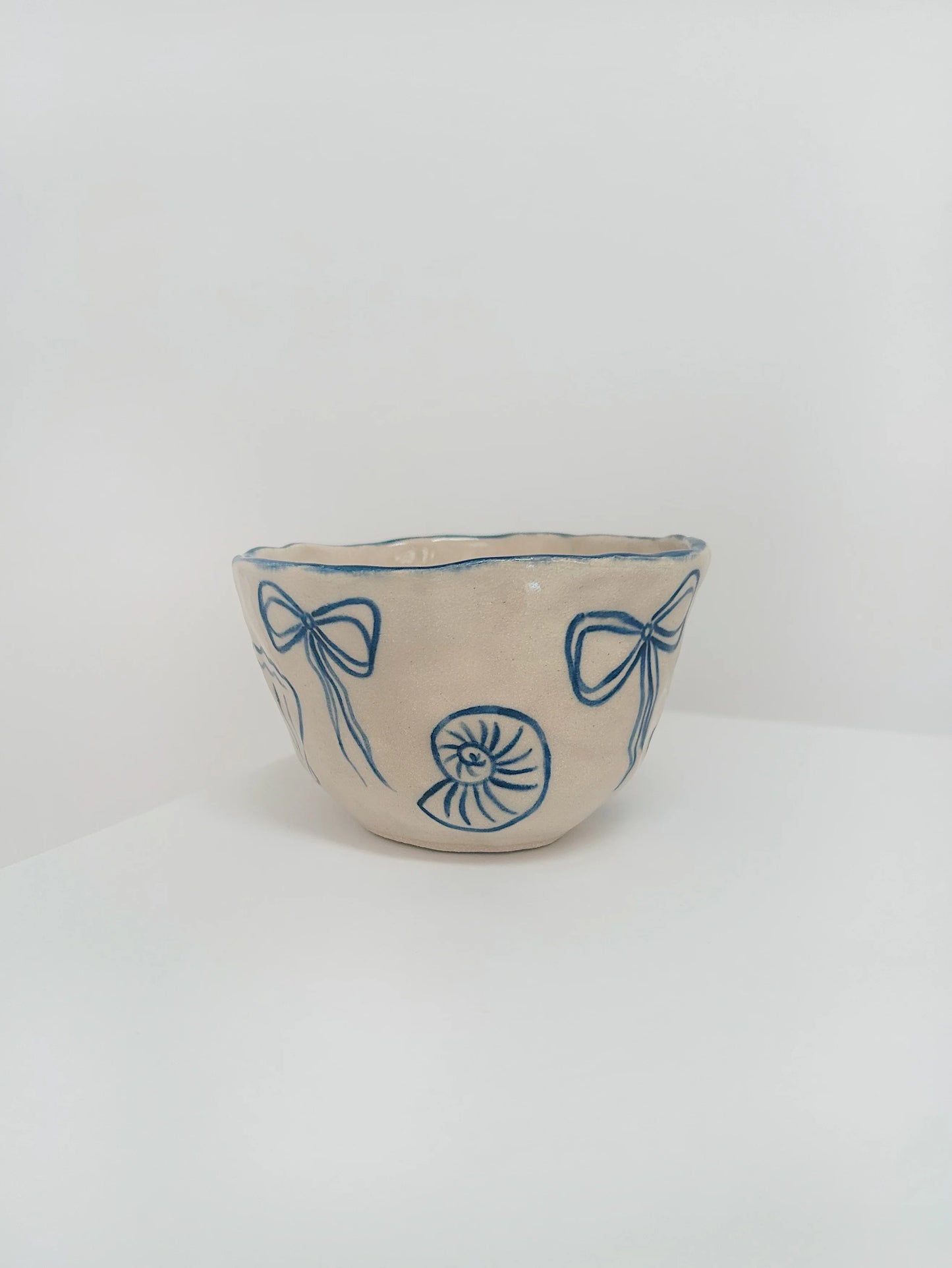 Handmade Stoneware Seashell Mug