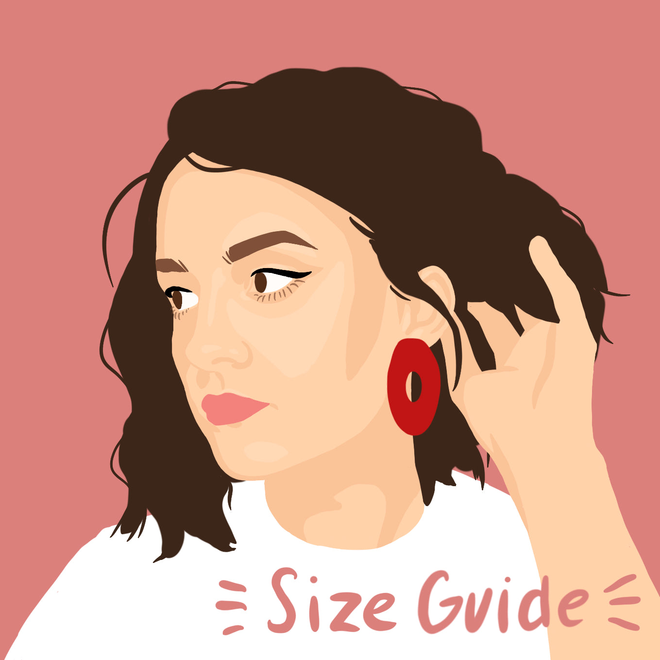 'Made for Makerville' Classic Red Saige Earrings
