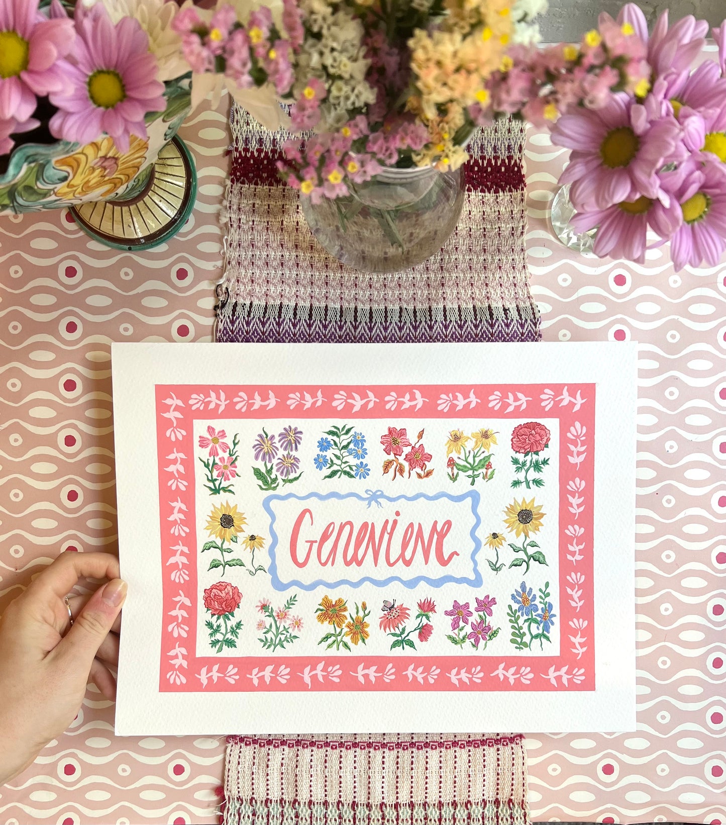 Personalised Name Watercolour