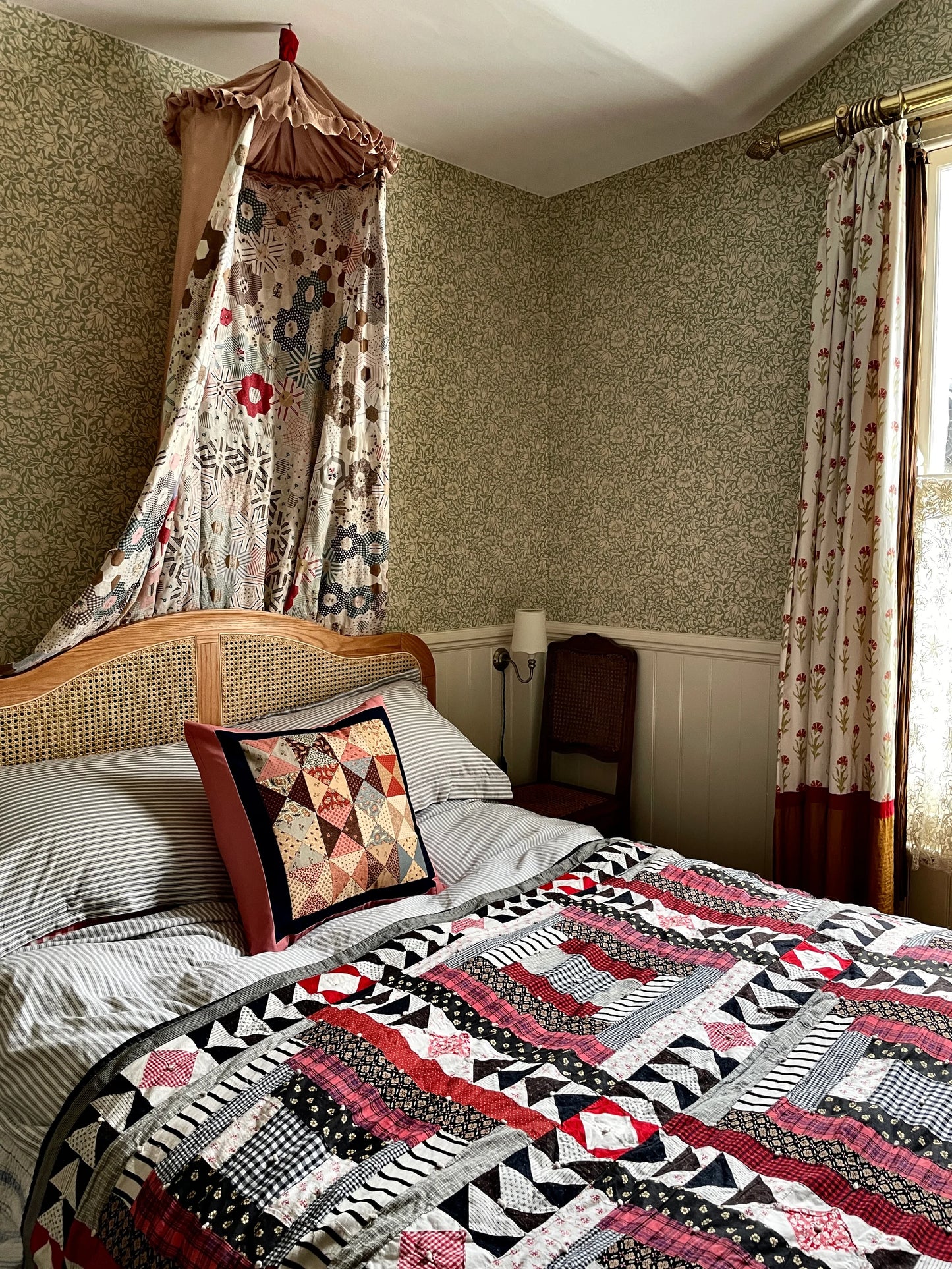 Rose Patchwork Cushion