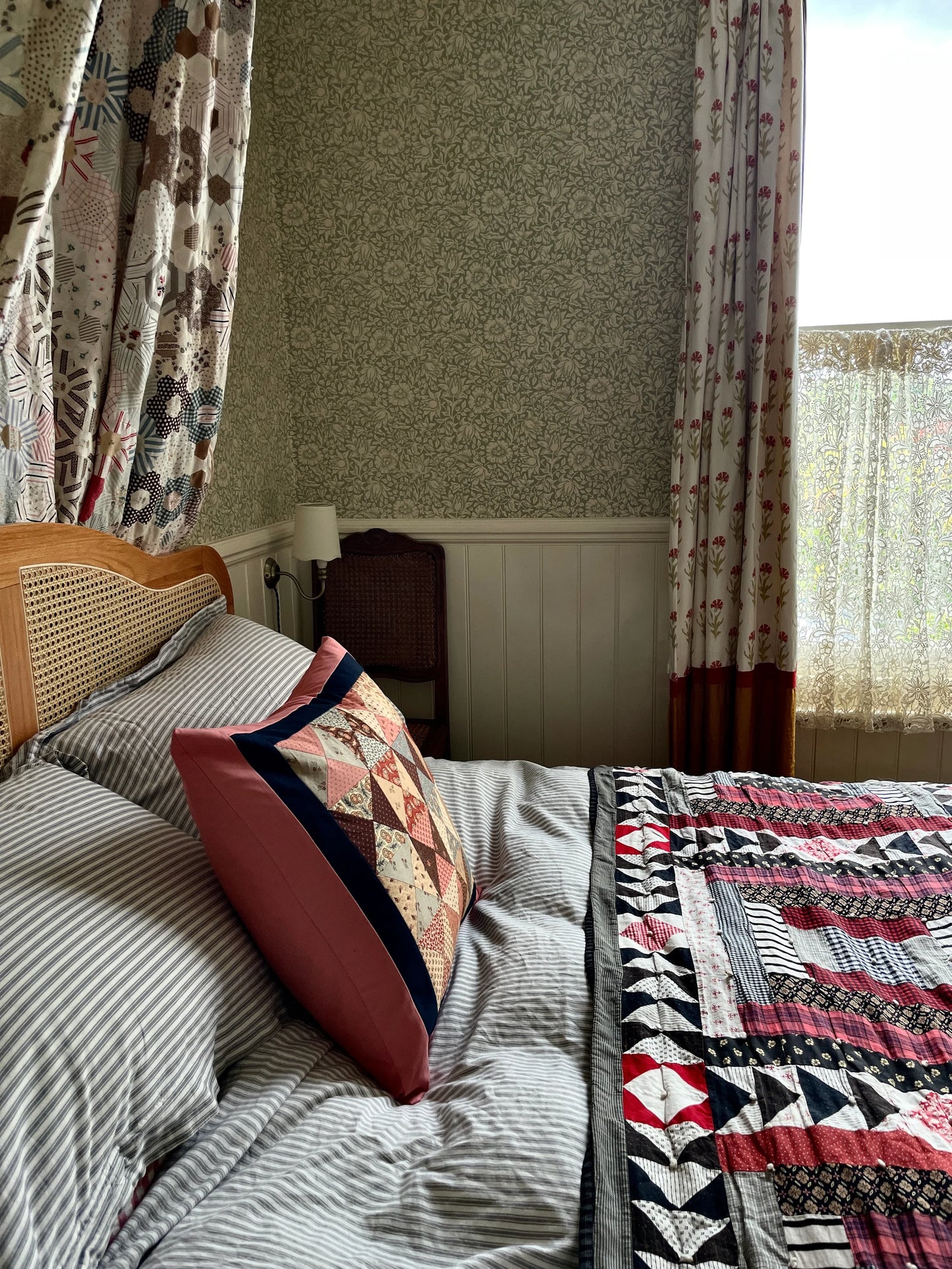 Rose Patchwork Cushion