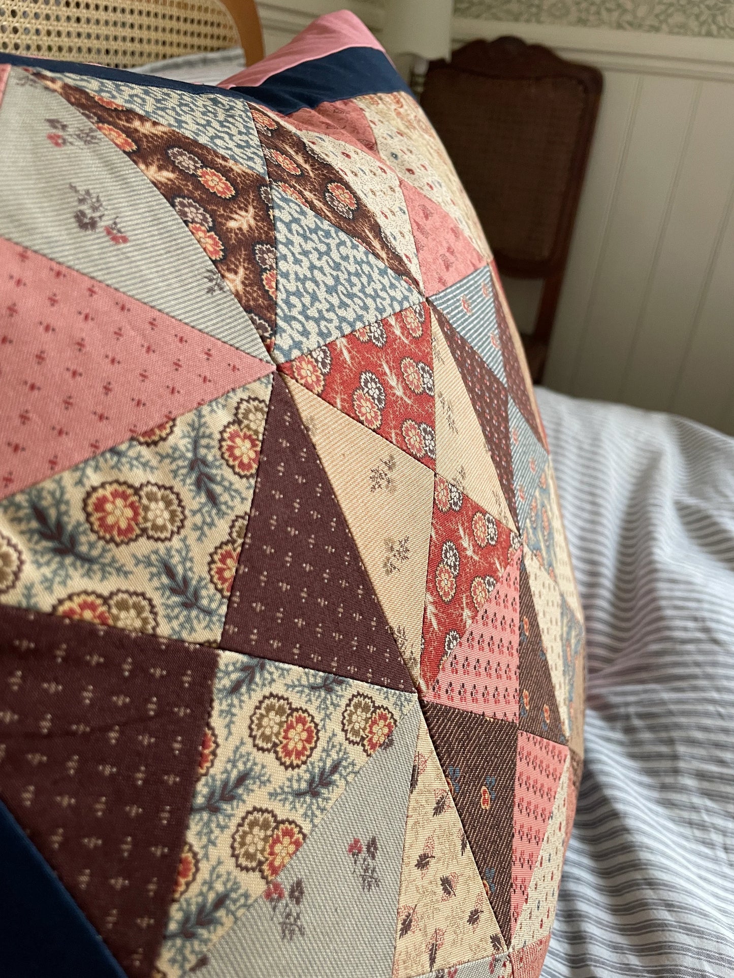 Rose Patchwork Cushion