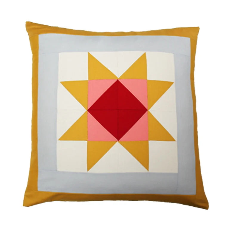 Warm Hearth Patchwork Cushion