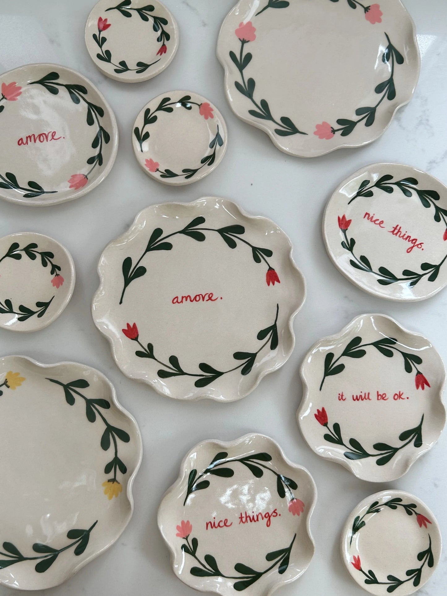 It Will Be Ok Floral Trinket Dish