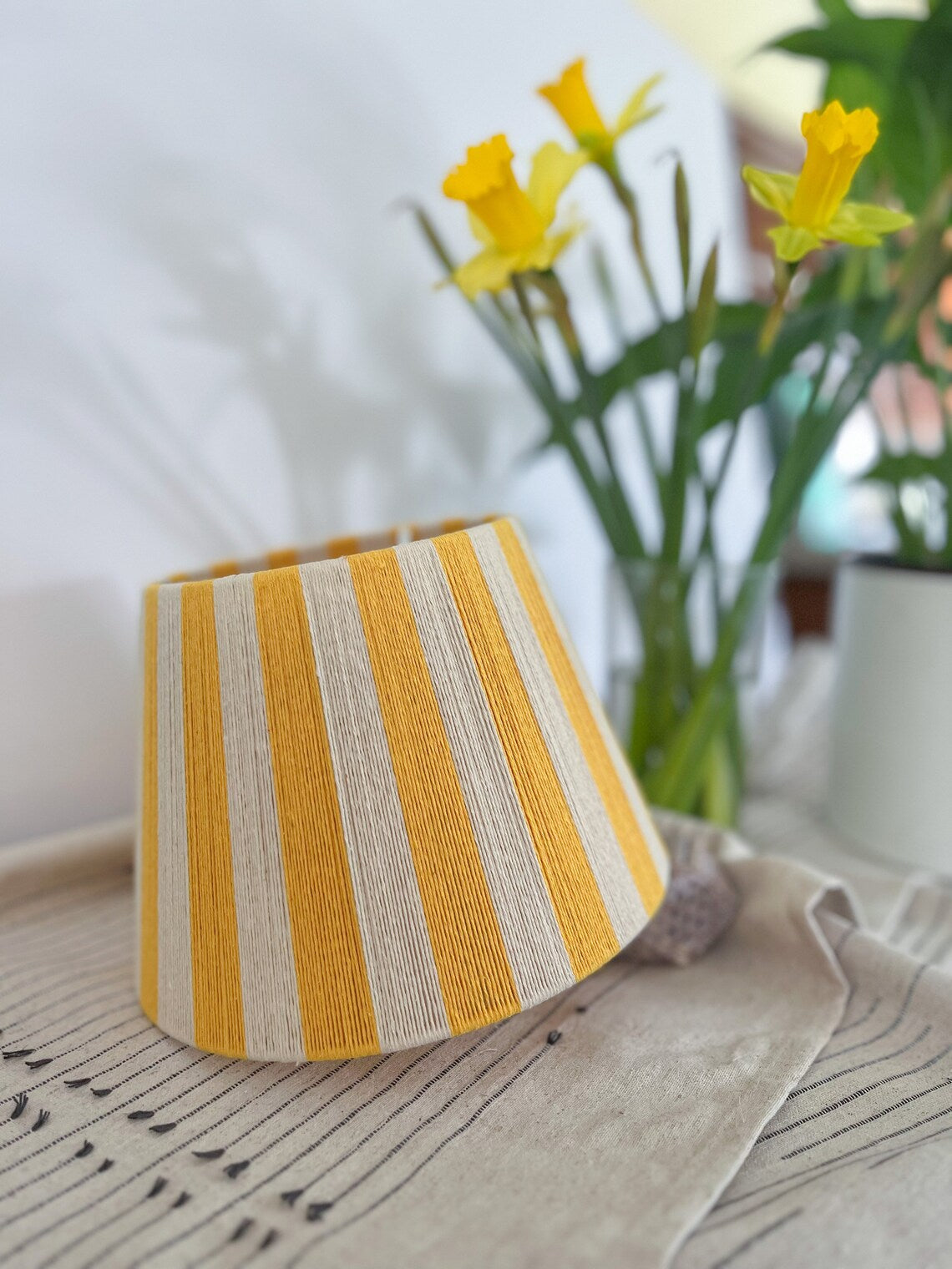 Daffodil Stripe Lampshade