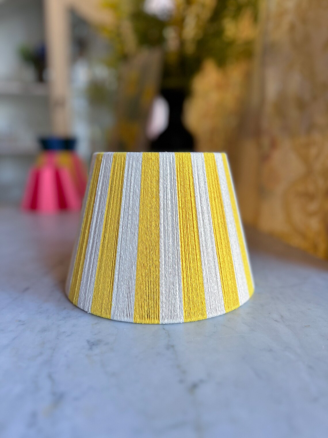 Daffodil Stripe Lampshade