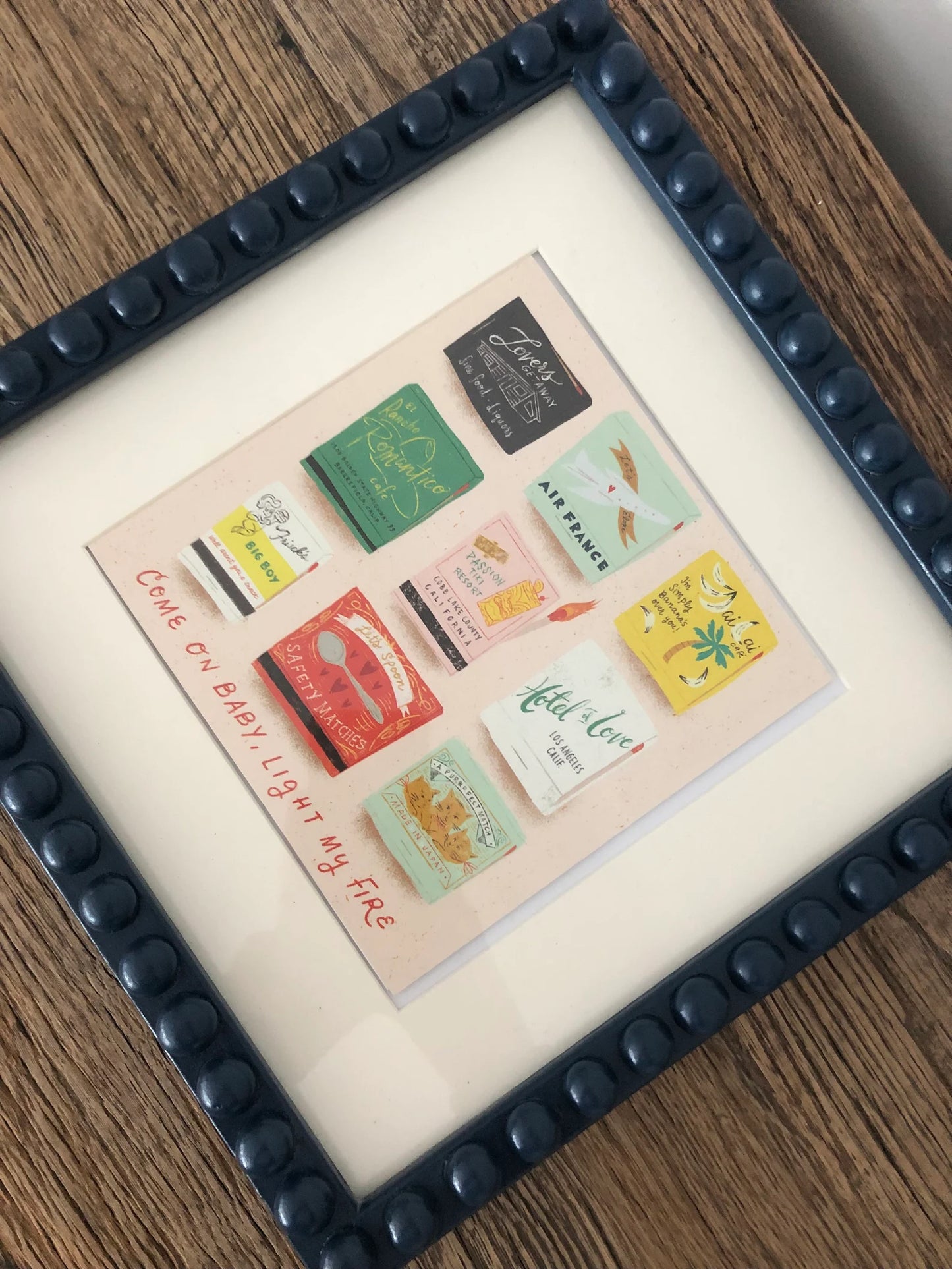 Navy Blue Bobbin Frame