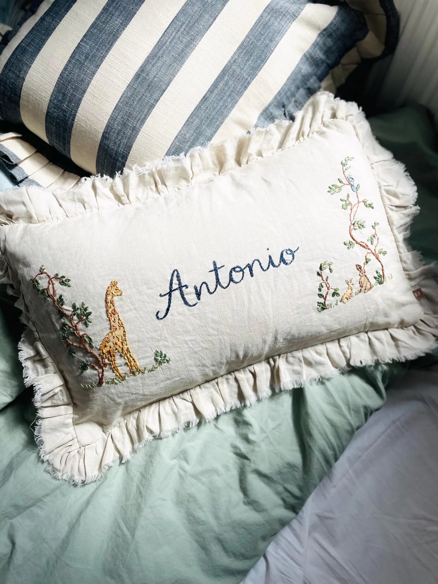 The Antonio - Luxury Linen Personalised Cushion