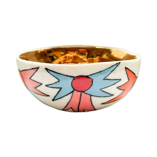 Clashing Ribbons Salt Cellar