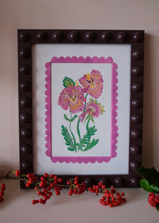 Pansy Framed Original Art