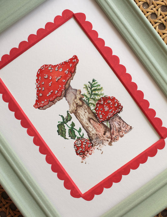 Fly Agaric Mushroom Original Art