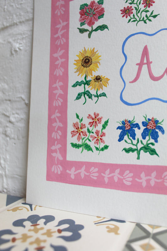 Personalised Name Watercolour
