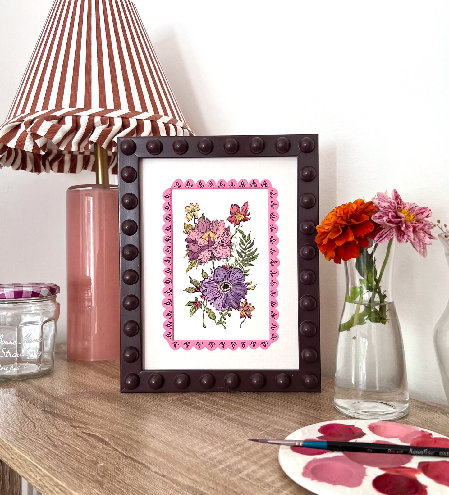 Peony & Anemone Original Art