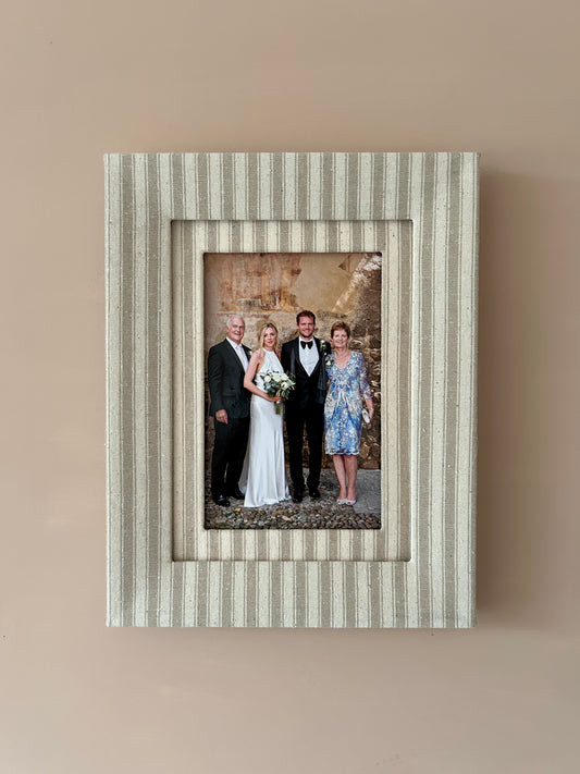 Sage Stripe Fabric Frame