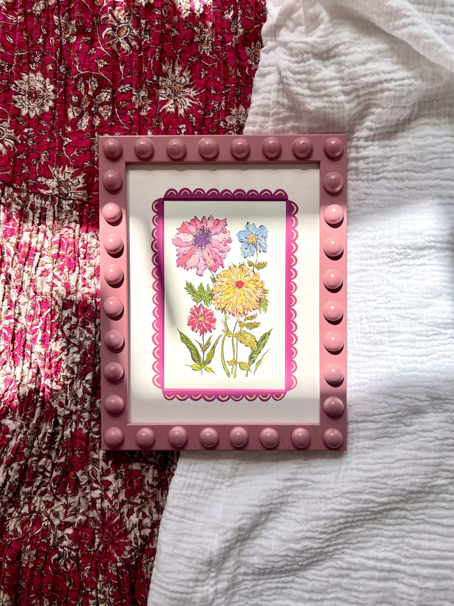 Zinnia & Wildflowers Original Art