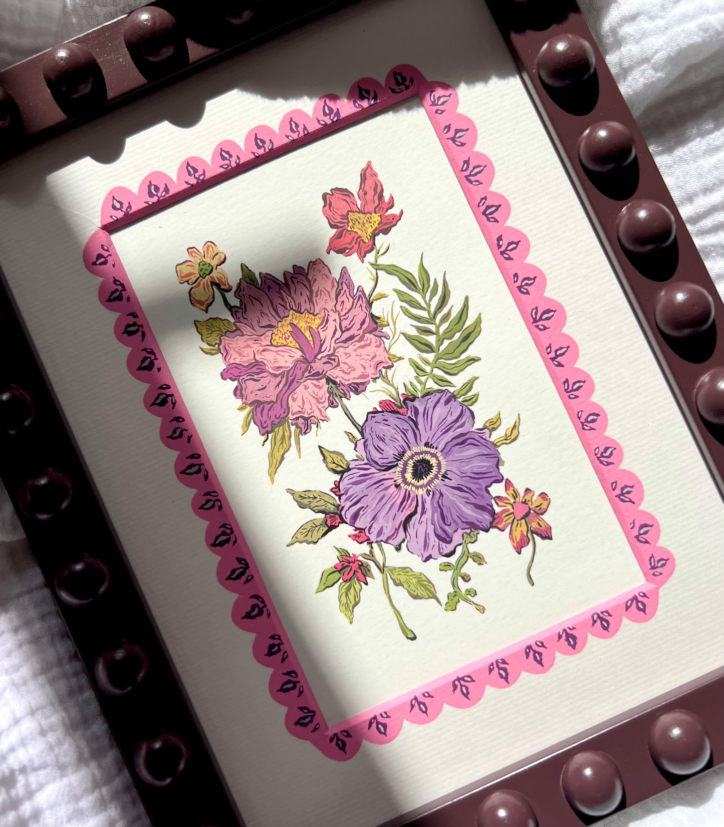 Peony & Anemone Original Art