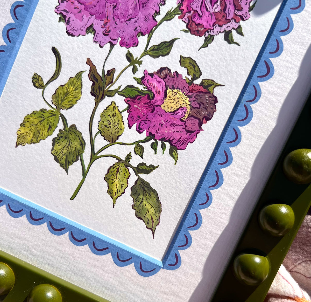 Hollyhocks Original Art