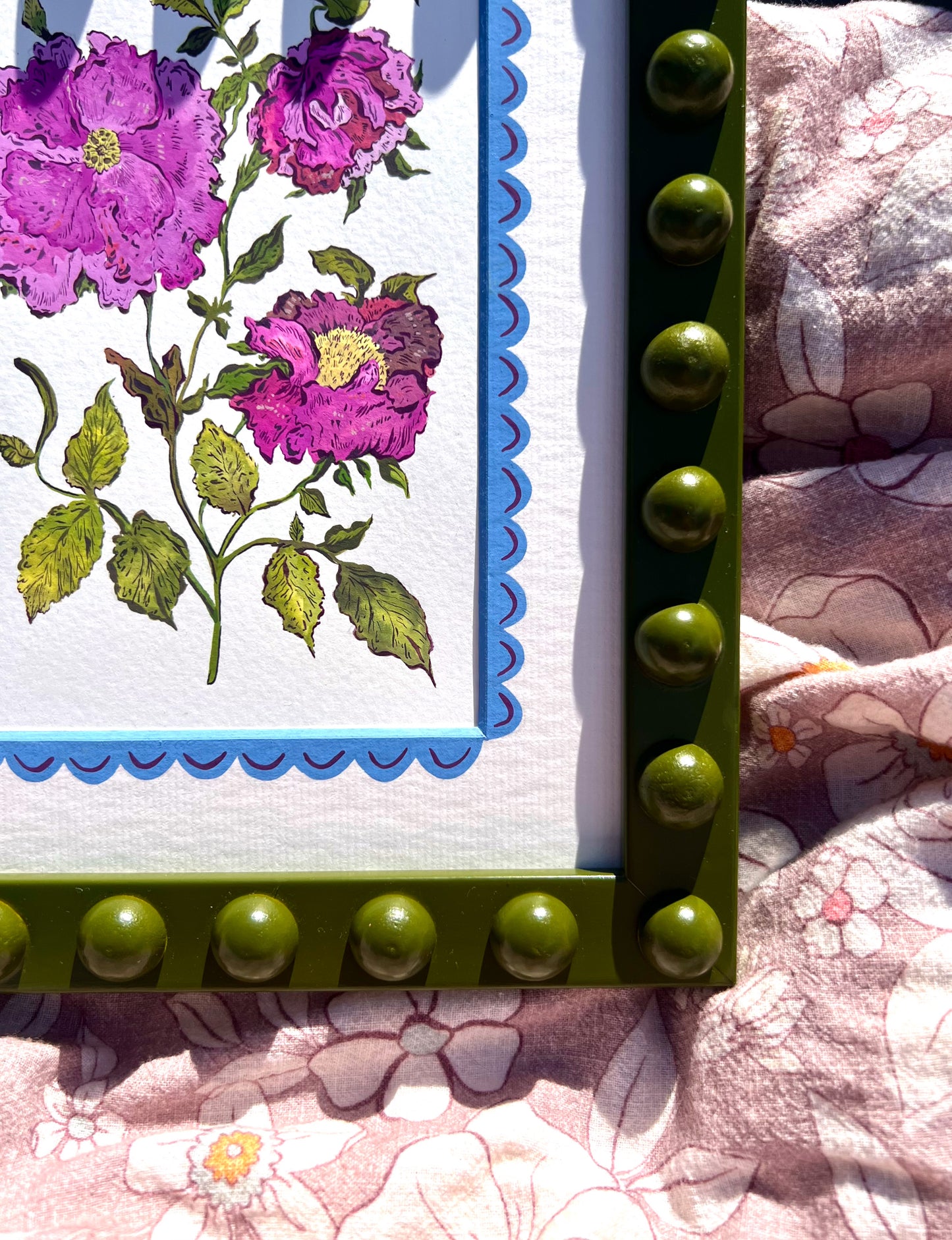 Hollyhocks Original Art