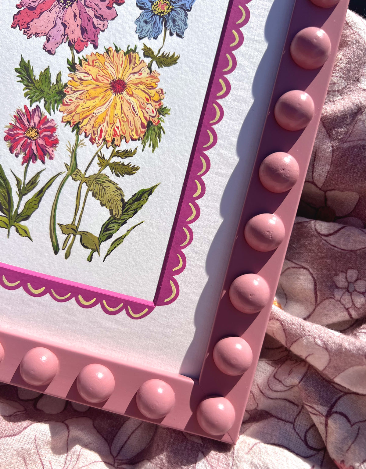 Zinnia & Wildflowers Original Art