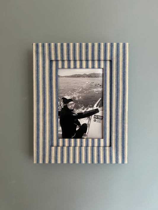 Blue Stripe Fabric Frame