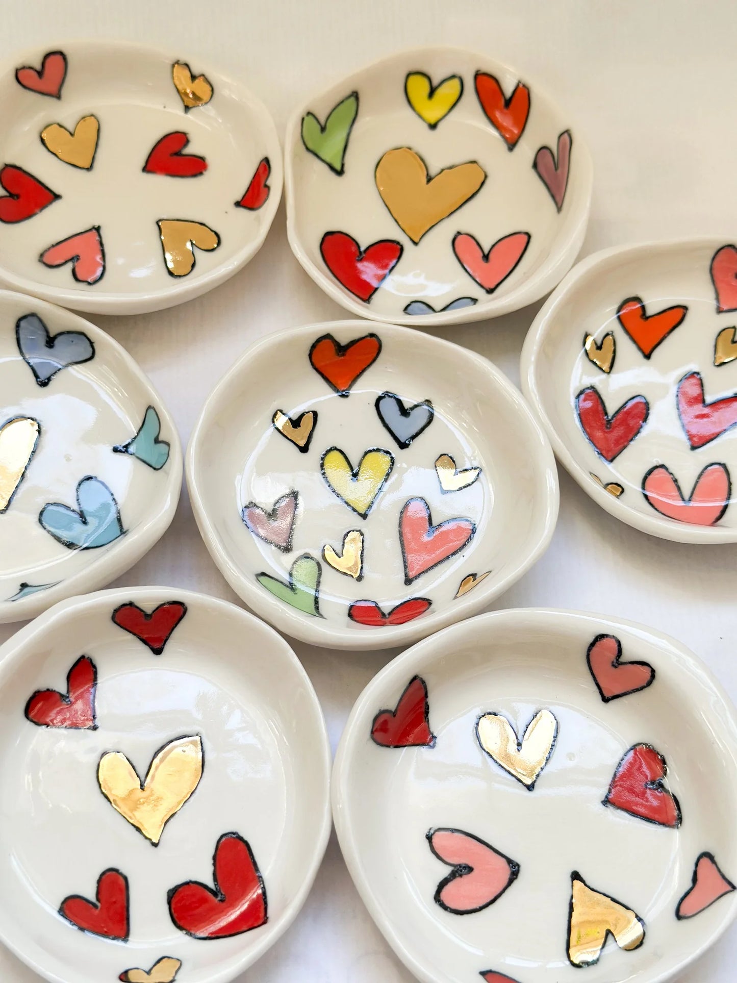 Mini Heart Dish - Rainbow
