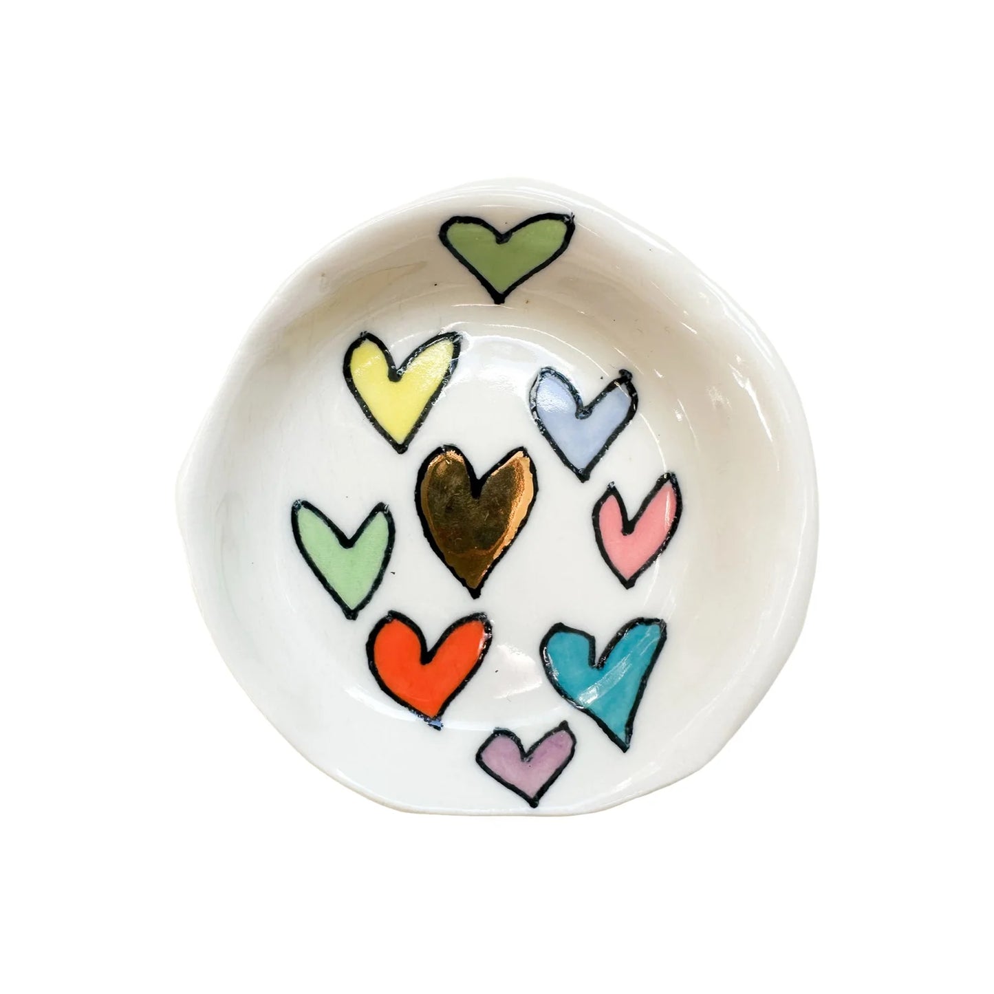 Mini Heart Dish - Rainbow