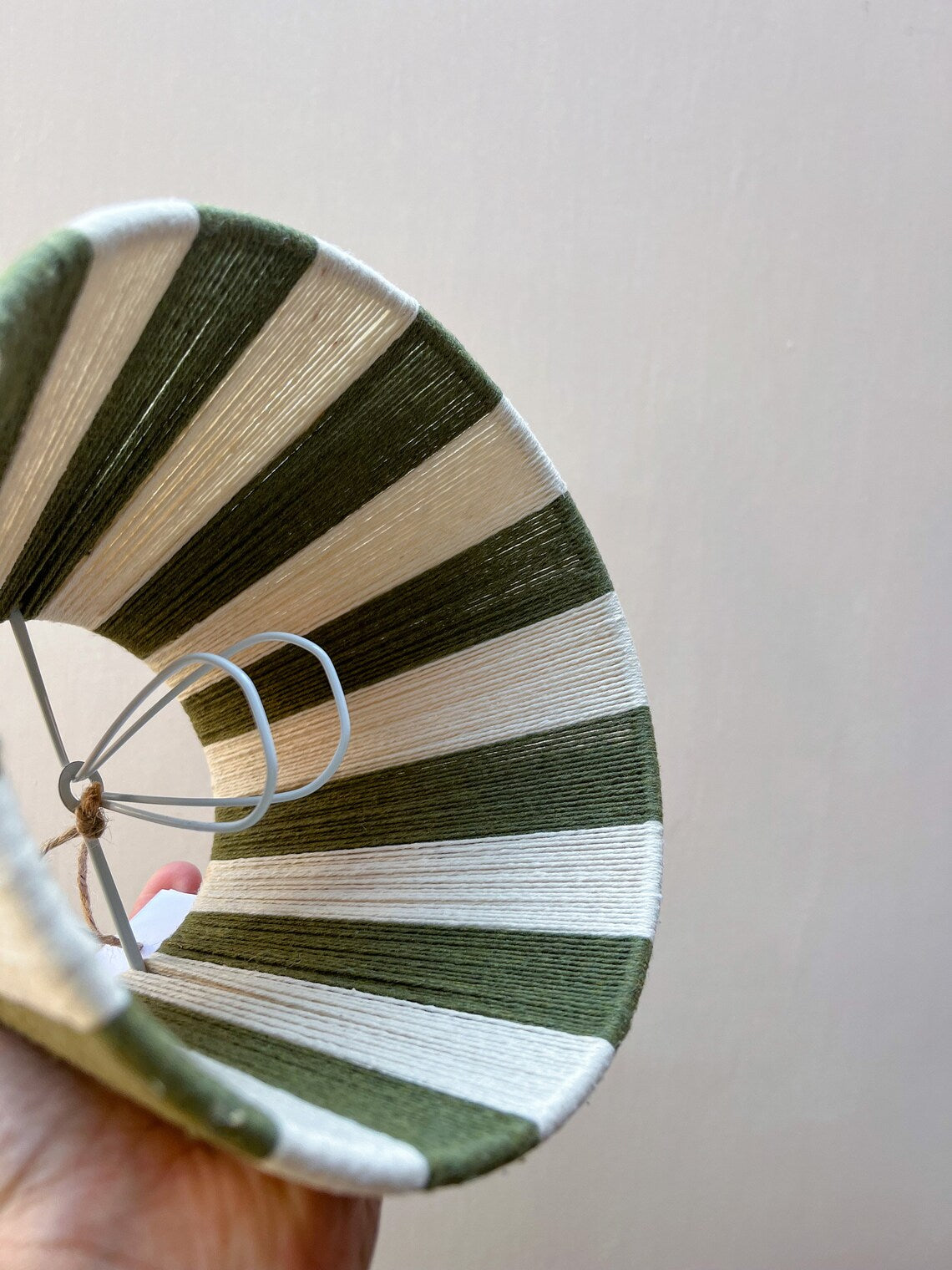 Olive Stripe Lampshade