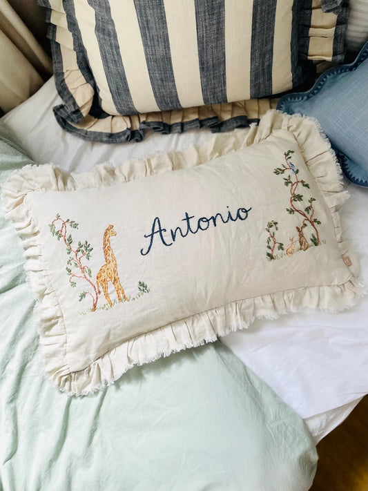 The Antonio - Luxury Linen Personalised Cushion