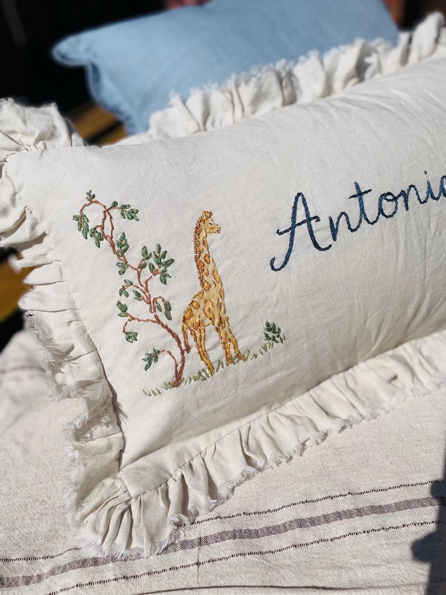 The Antonio - Luxury Linen Personalised Cushion