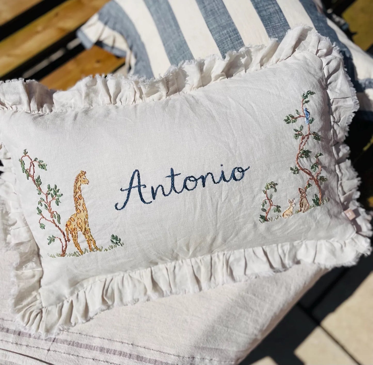 The Antonio - Luxury Linen Personalised Cushion