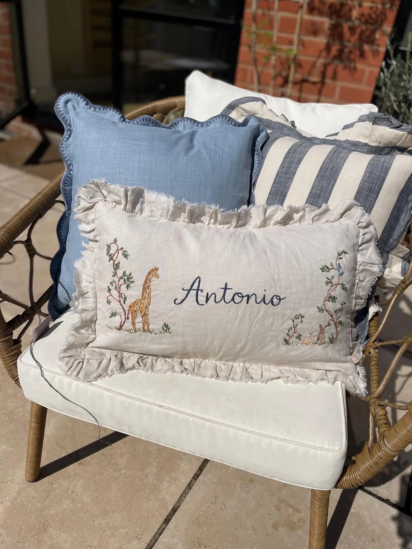 The Antonio - Luxury Linen Personalised Cushion