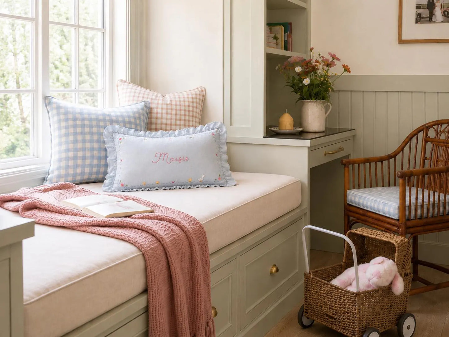 The Maisie - Luxury Linen Personalised Cushion